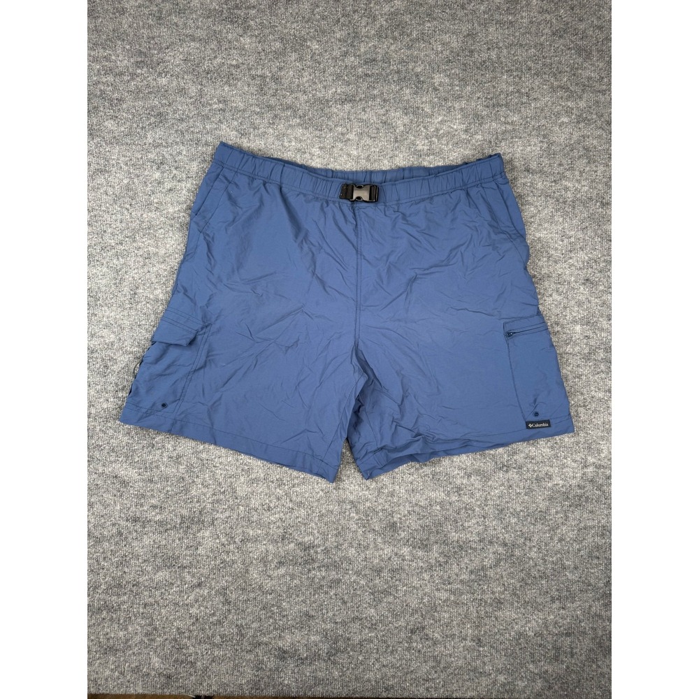 Columbia XXL Blue Packable Mesh Lined Cargo Swim Trunks Shorts Outdoor Hike‎
